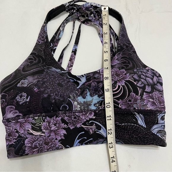Lululemon Free To Be Moved Purple Floral Sports Bra - Picture 5 of 5